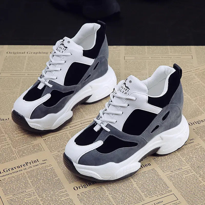 Woman Fashion Sneakers Platform Chunky Casual Shoes  New Designers Basket Female Vulcanized Shoes Women High Heels Beyond Trends Hub