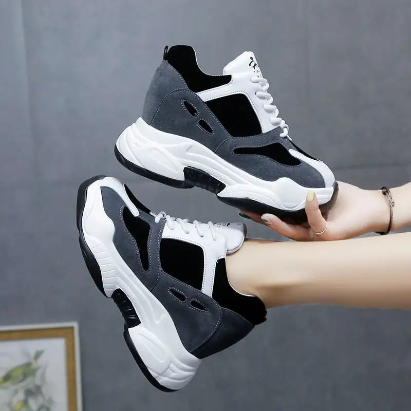 Woman Fashion Sneakers Platform Chunky Casual Shoes  New Designers Basket Female Vulcanized Shoes Women High Heels Beyond Trends Hub