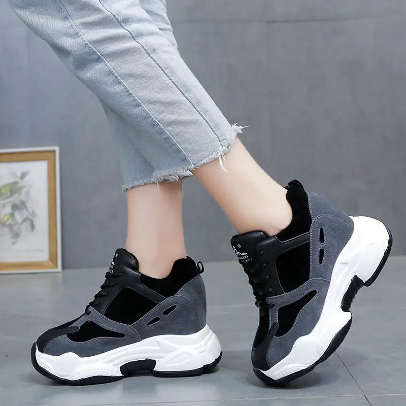 Woman Fashion Sneakers Platform Chunky Casual Shoes  New Designers Basket Female Vulcanized Shoes Women High Heels Beyond Trends Hub