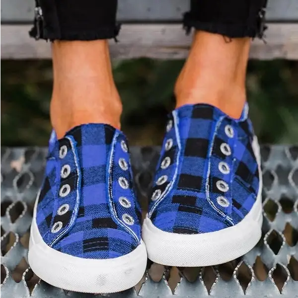 Women canvas shoes - Blue / 43