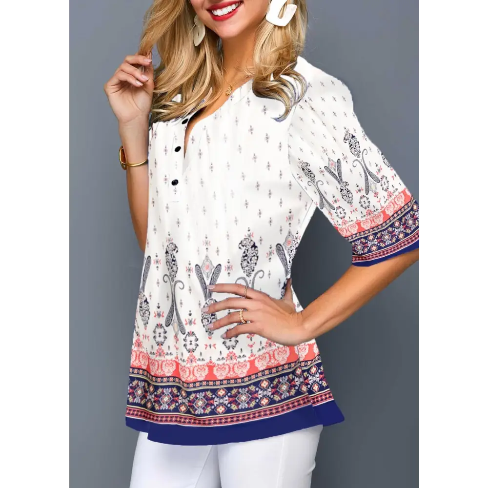 Women Casual Shirt - White / 5XL