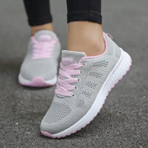 Women Casual Shoes Fashion Breathable Walking Mesh Flat Shoes Woman White Sneakers Women Tenis Feminino Female Shoes Beyond Trends Hub