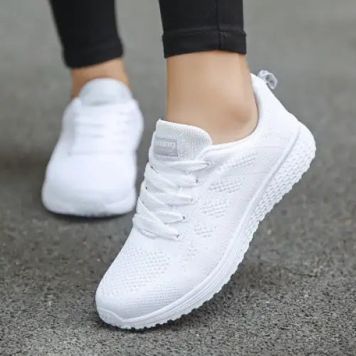 Women Casual Shoes Fashion Breathable Walking Mesh Flat Shoes Woman White Sneakers Women Tenis Feminino Female Shoes Beyond Trends Hub