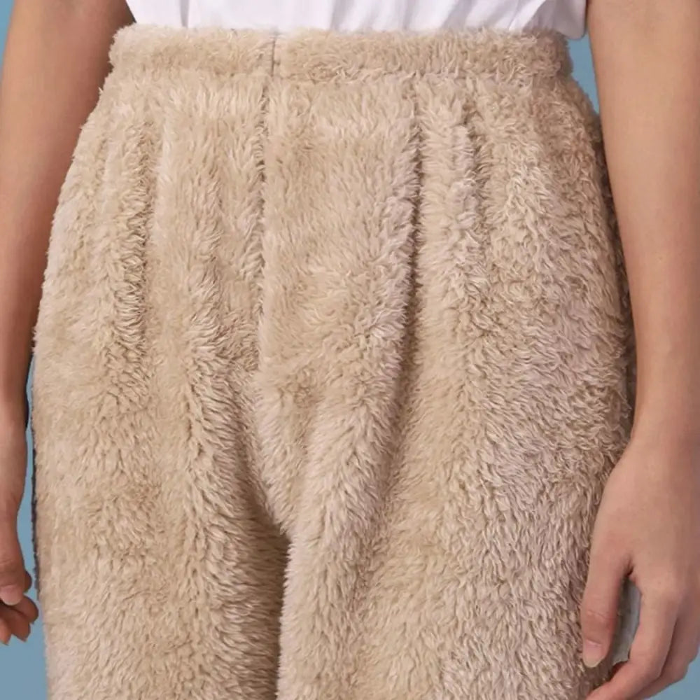 Women Coral Fleece Socks Leggings Winter Warm Sleepwear Ankles Knees Guard Women Home Pants Thick Pajamas Pant Beyond Trends Hub