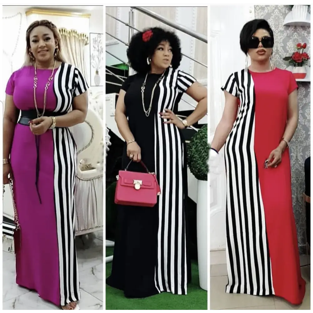 Women Dress Summer Loose Long Ladies Skirt African Clothing