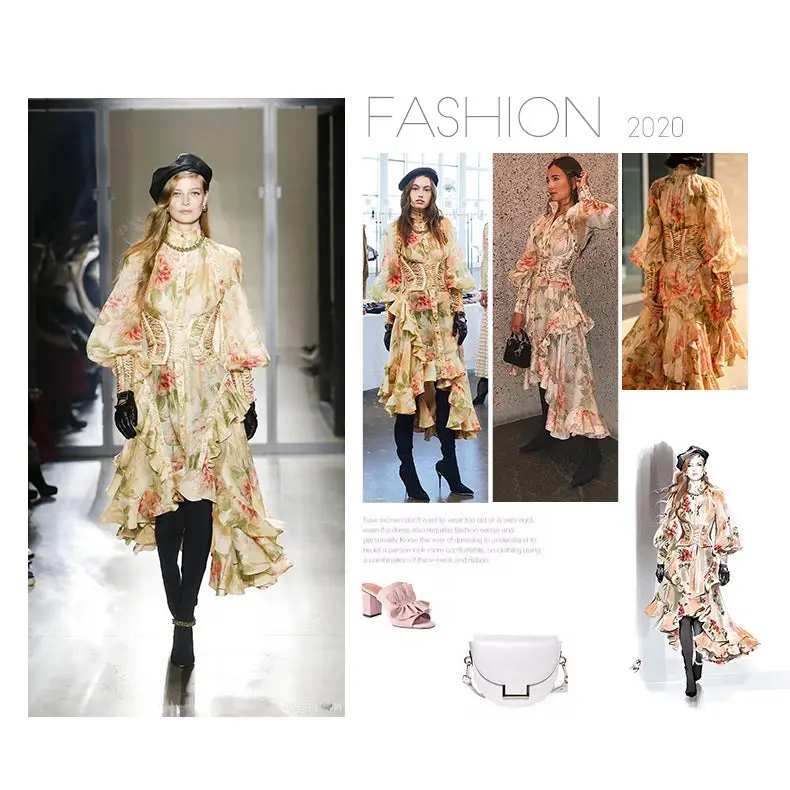 .Women Flower Printed Party Dresses