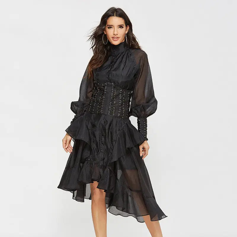 .Women Flower Printed Party Dresses