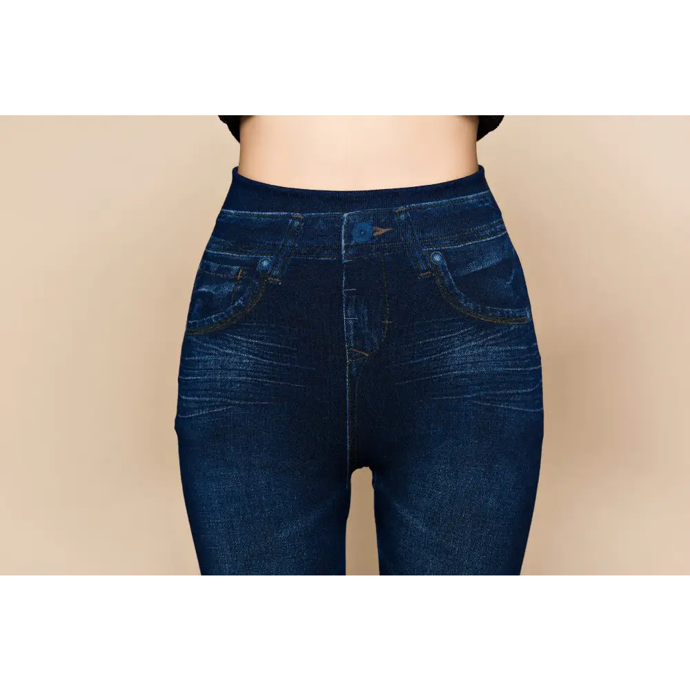 Women Leggings Plus size Faux Denim Jeans Leggings Beyond Trends Hub