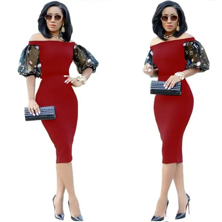 Women party dresses - Red / L