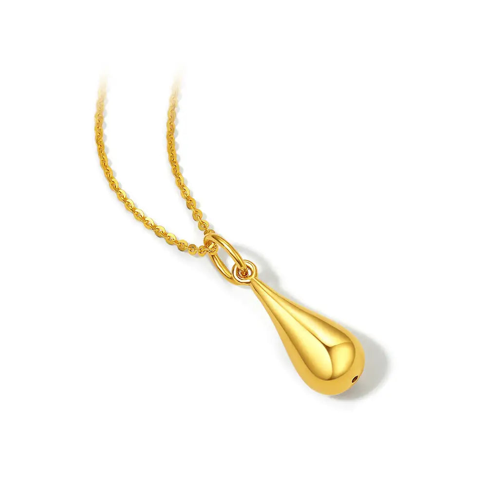 Women's 18K Water Drop 3D Pendant Necklace Beyond Trends Hub