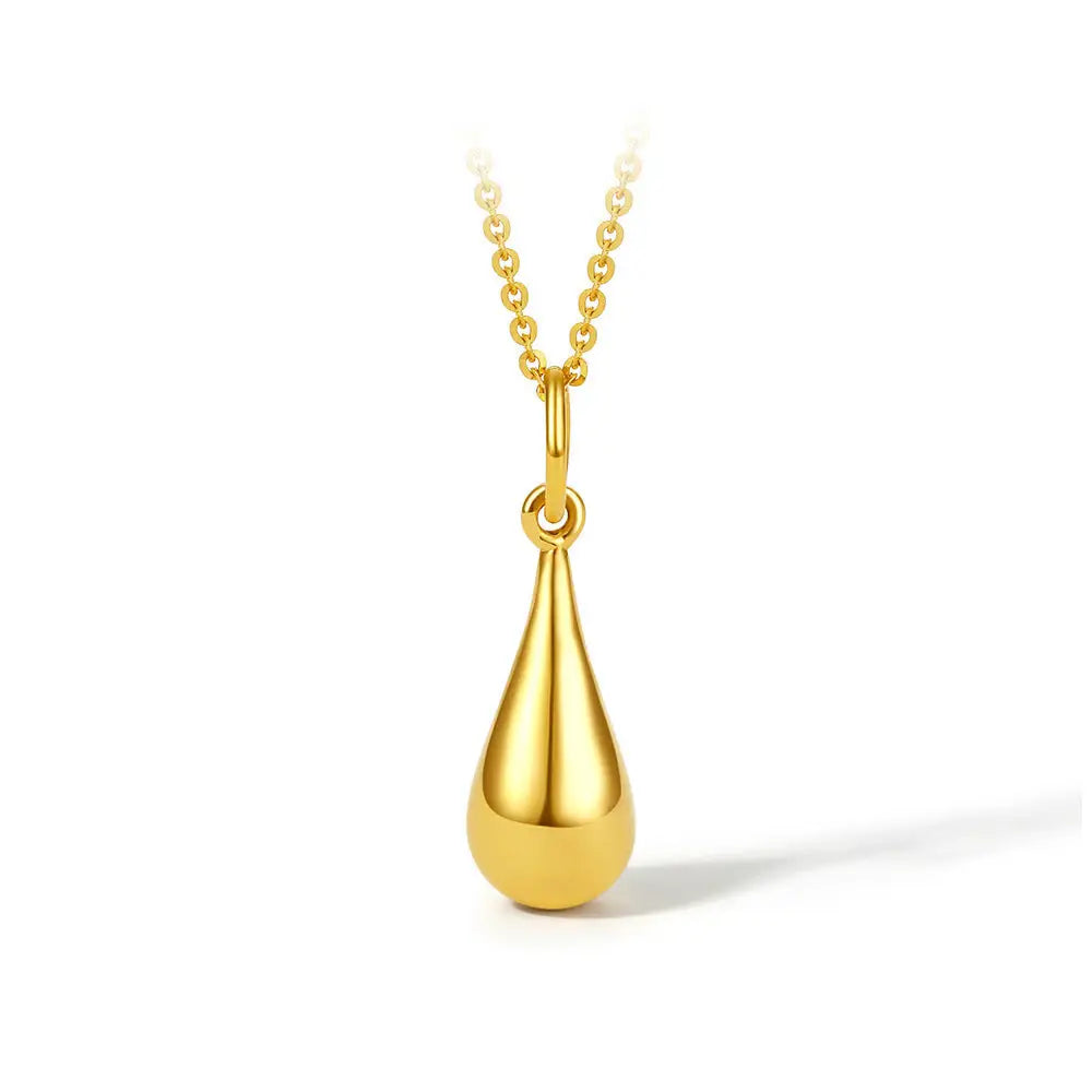 Women's 18K Water Drop 3D Pendant Necklace Beyond Trends Hub