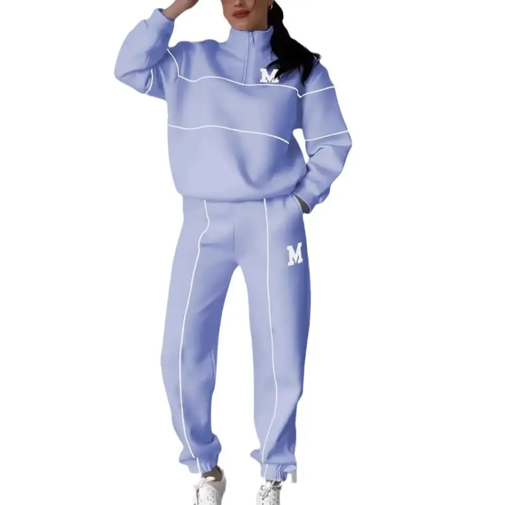 Womens 2 Piece Outfits Lounge Hoodless Pullover Sweatshirt Sweatsuit Sets Sweatshirt Baggy Fashion Sweatpants