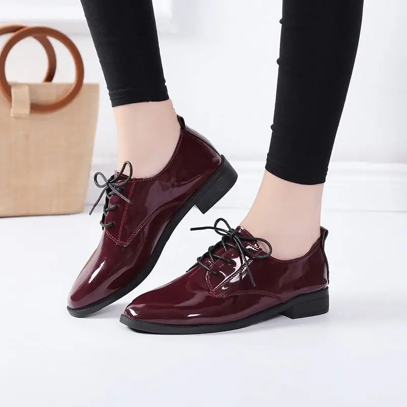 Women's All-match Flat Low Heel Vintage Leather Shoes Beyond Trends Hub