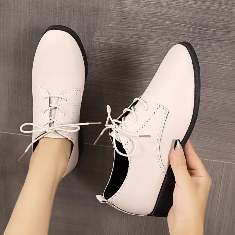Women's All-match Flat Low Heel Vintage Leather Shoes Beyond Trends Hub