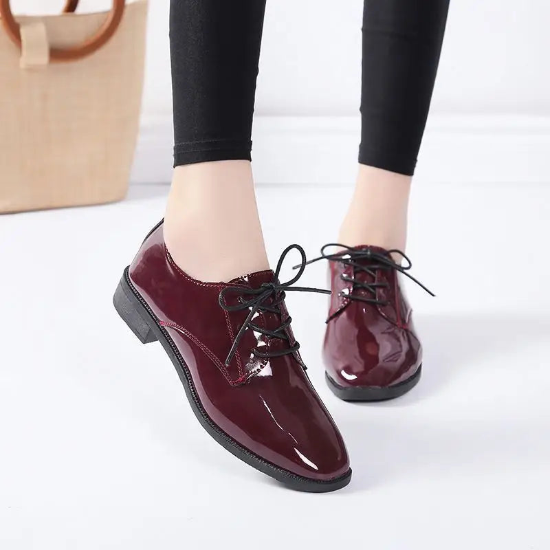 Women's All-match Flat Low Heel Vintage Leather Shoes Beyond Trends Hub