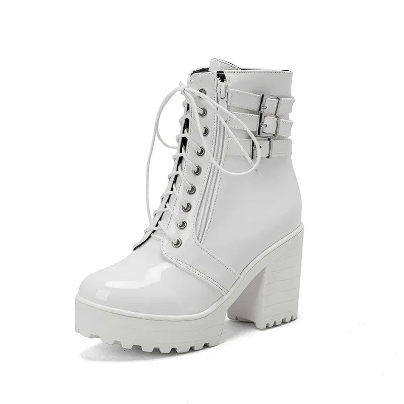 Women's Autumn And Winter Thick Heeled Short Boots Beyond Trends Hub