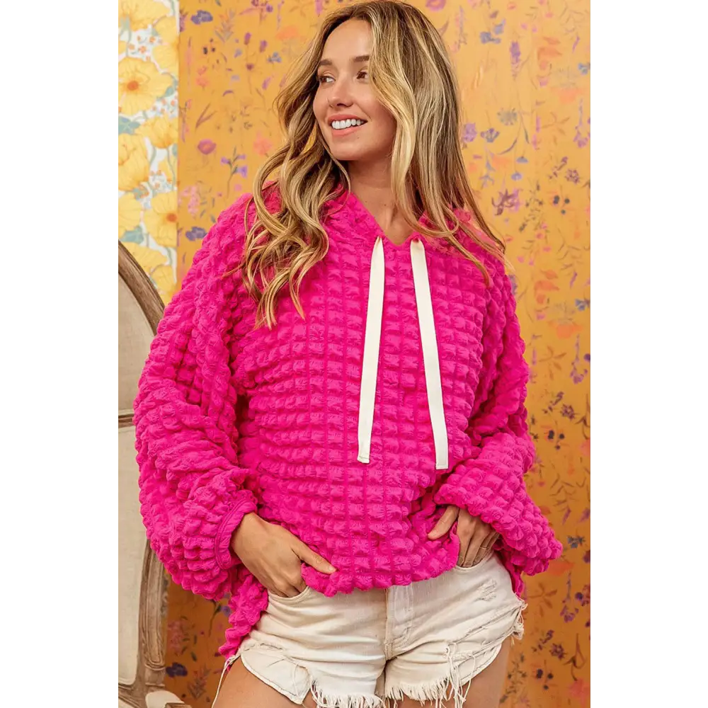 Women's Bubbles Hoodie Fashion Casual Loose Long Sleeve Hooded Sweater Beyond Trends Hub
