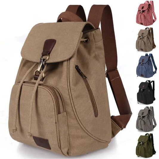 Women's Canvas Backpack Vintage Students School Bags Beyond Trends Hub