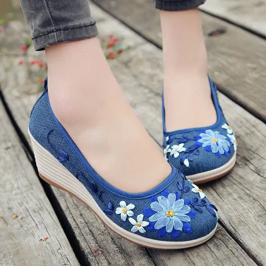 Women’s canvas shoes - blue / 39