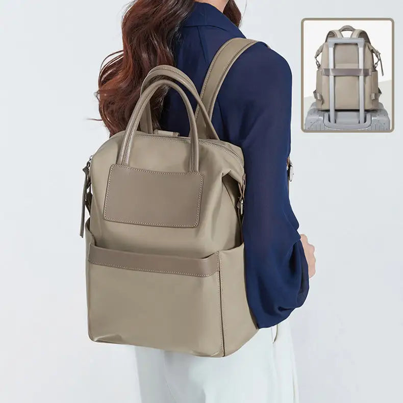 Women's Casual Backpack With Hand-hold Design Lightweight And Waterproof Commuting Travel Computer Bag Large Capacity Handbag - Beyond Trends Hub 