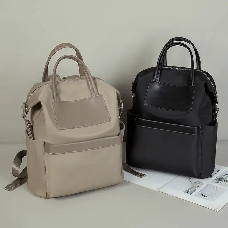 Women's Casual Backpack With Hand-hold Design Lightweight And Waterproof Commuting Travel Computer Bag Large Capacity Handbag - Beyond Trends Hub 