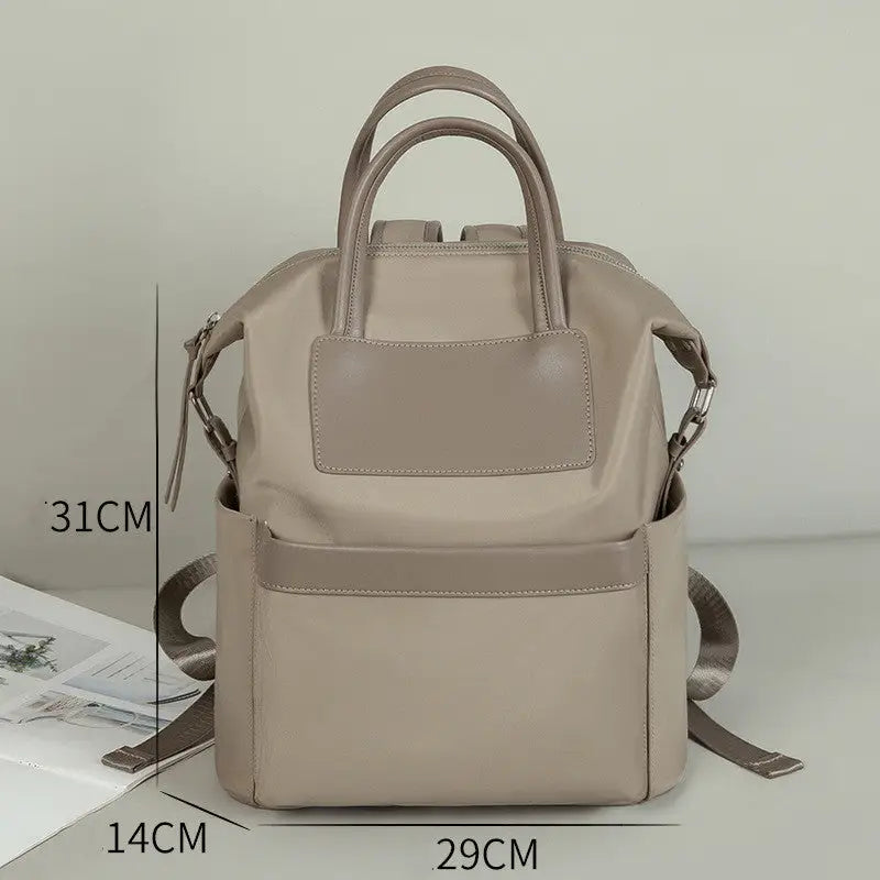 Women's Casual Backpack With Hand-hold Design Lightweight And Waterproof Commuting Travel Computer Bag Large Capacity Handbag - Beyond Trends Hub 