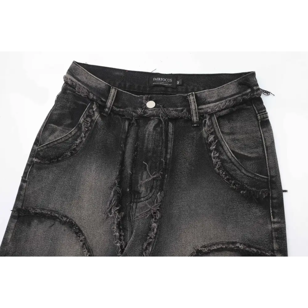 Women's Clothing New Real Shot American Distressed Heavy Industry Straight Jeans Beyond Trends Hub