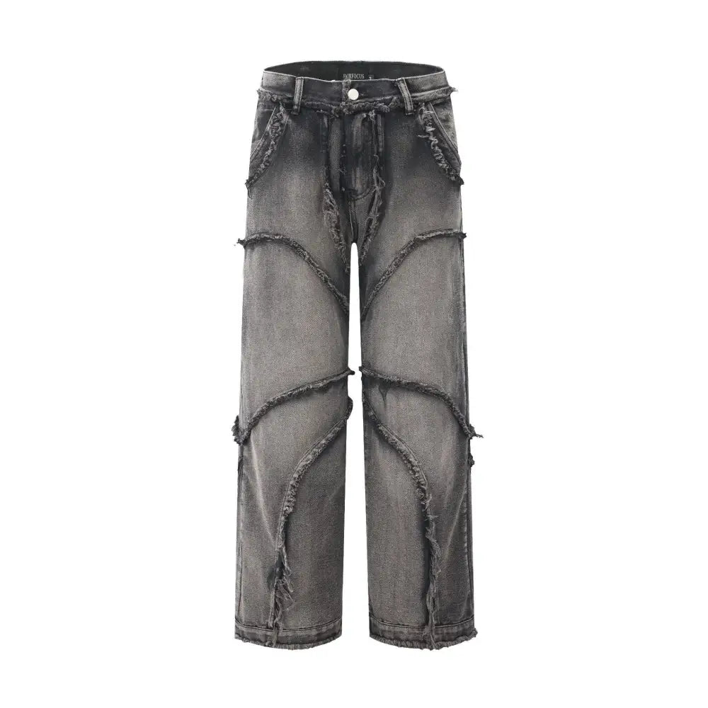 Women's Clothing New Real Shot American Distressed Heavy Industry Straight Jeans Beyond Trends Hub