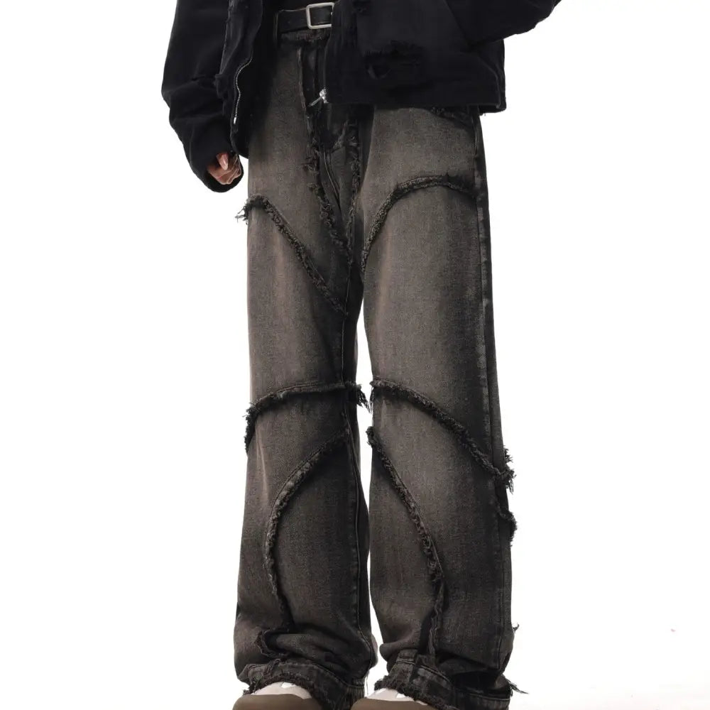 Women's Clothing New Real Shot American Distressed Heavy Industry Straight Jeans Beyond Trends Hub