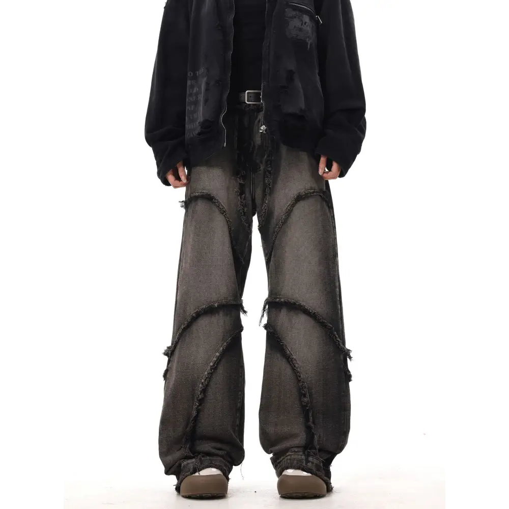 Women's Clothing New Real Shot American Distressed Heavy Industry Straight Jeans Beyond Trends Hub