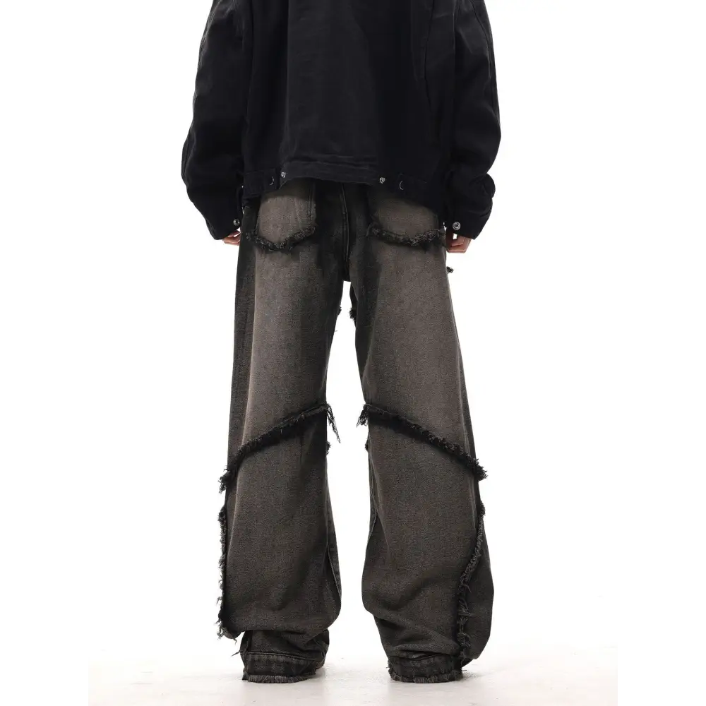 Women's Clothing New Real Shot American Distressed Heavy Industry Straight Jeans Beyond Trends Hub