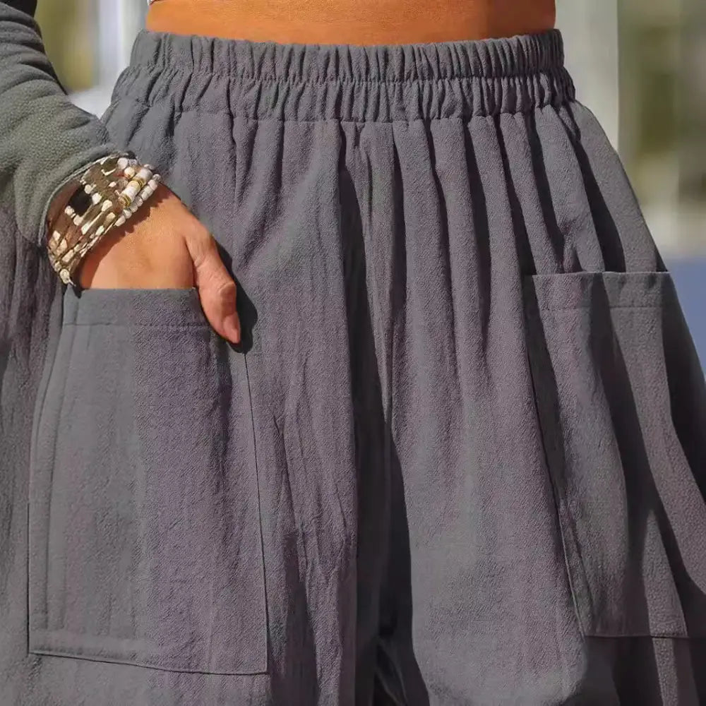 Women's Cotton And Linen Casual Pants Vacation Style Beyond Trends Hub