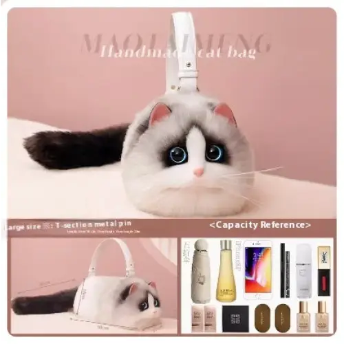 Women's Cute Handmade Cat Doll Bag Beyond Trends Hub
