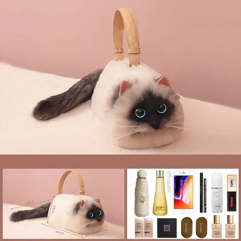 Women's Cute Handmade Cat Doll Bag Beyond Trends Hub