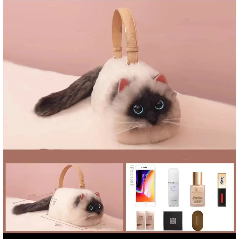 Women's Cute Handmade Cat Doll Bag Beyond Trends Hub