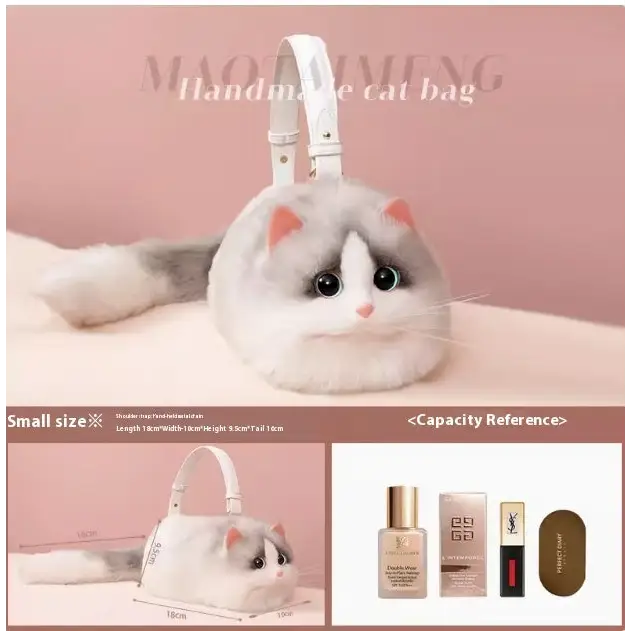 Women's Cute Handmade Cat Doll Bag Beyond Trends Hub