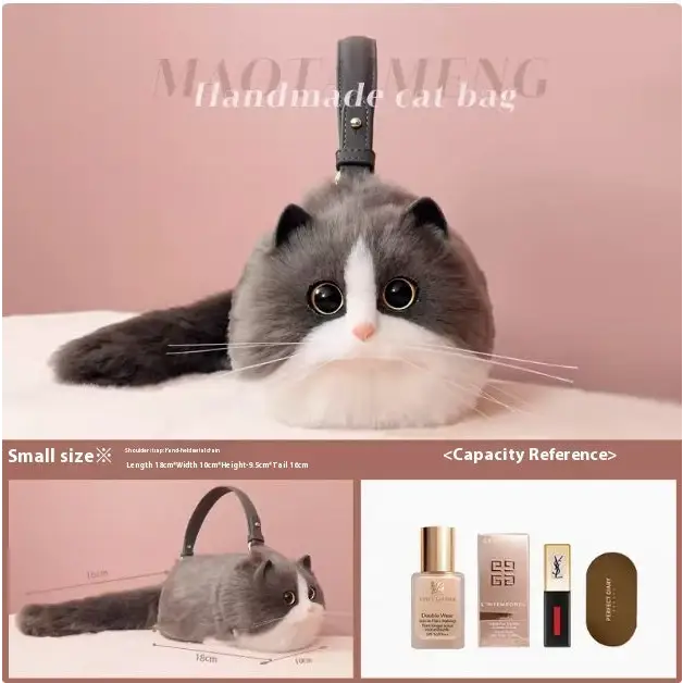 Women's Cute Handmade Cat Doll Bag Beyond Trends Hub