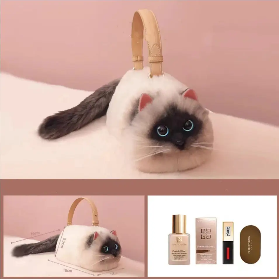 Women's Cute Handmade Cat Doll Bag Beyond Trends Hub