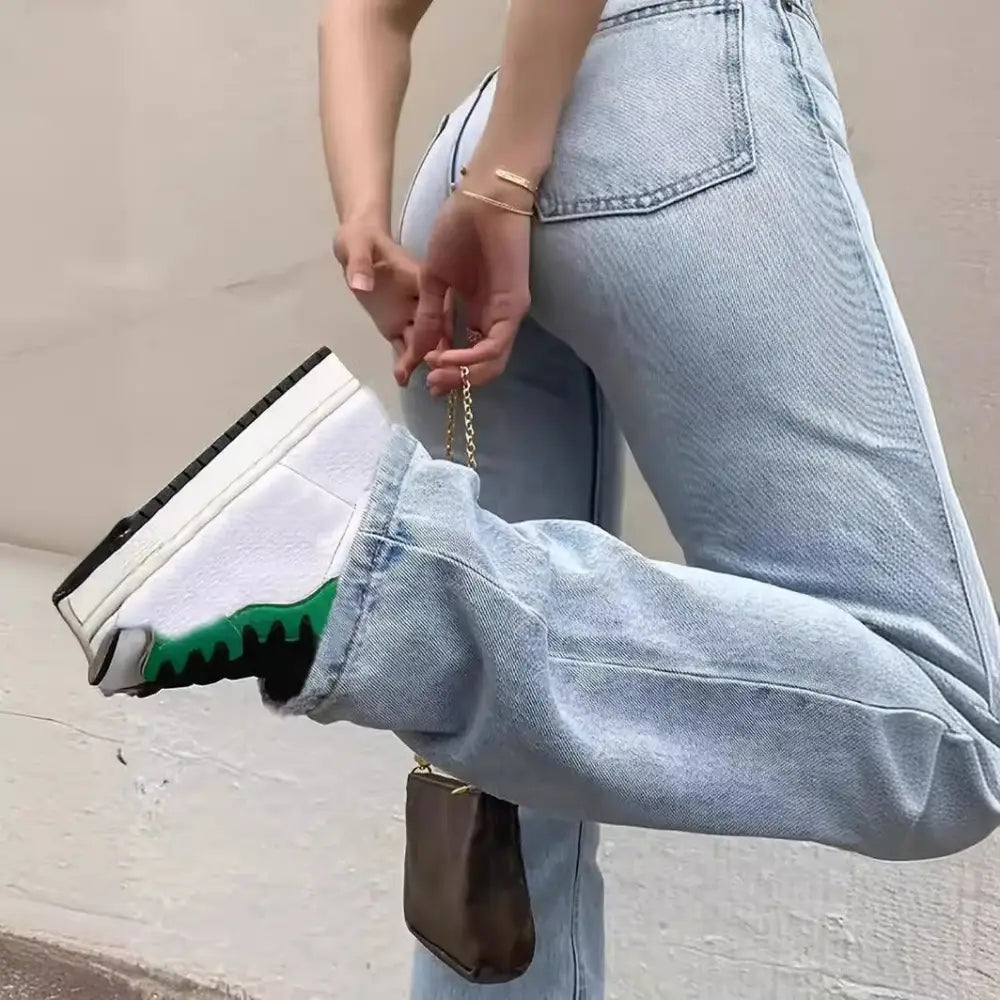 Women's Europe And America Cross Border Light Blue Slim Fit High Waist Stretch Jeans Beyond Trends Hub