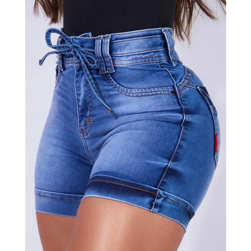Women's Fashion Casual High Waist Skinny Denim Shorts Beyond Trends Hub