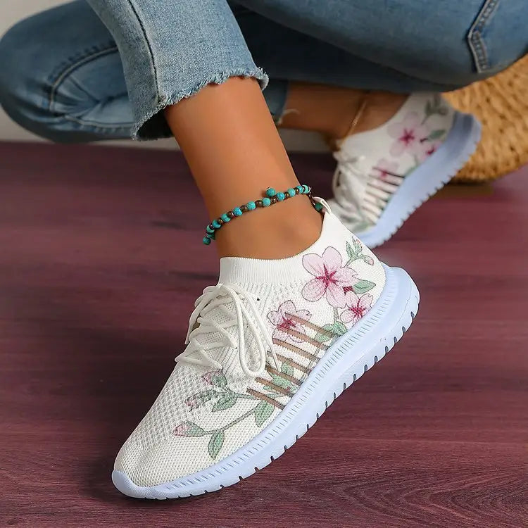 Women's Fashion Casual Mesh Flyknit Running Shoes Beyond Trends Hub