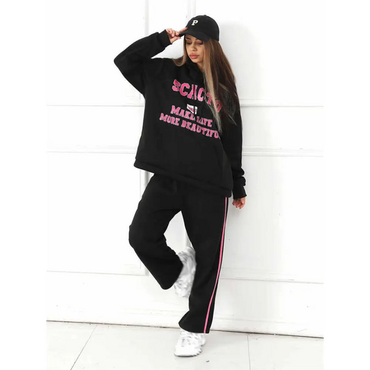 Women's Fashion Casual Printed Top Pants Set Beyond Trends Hub