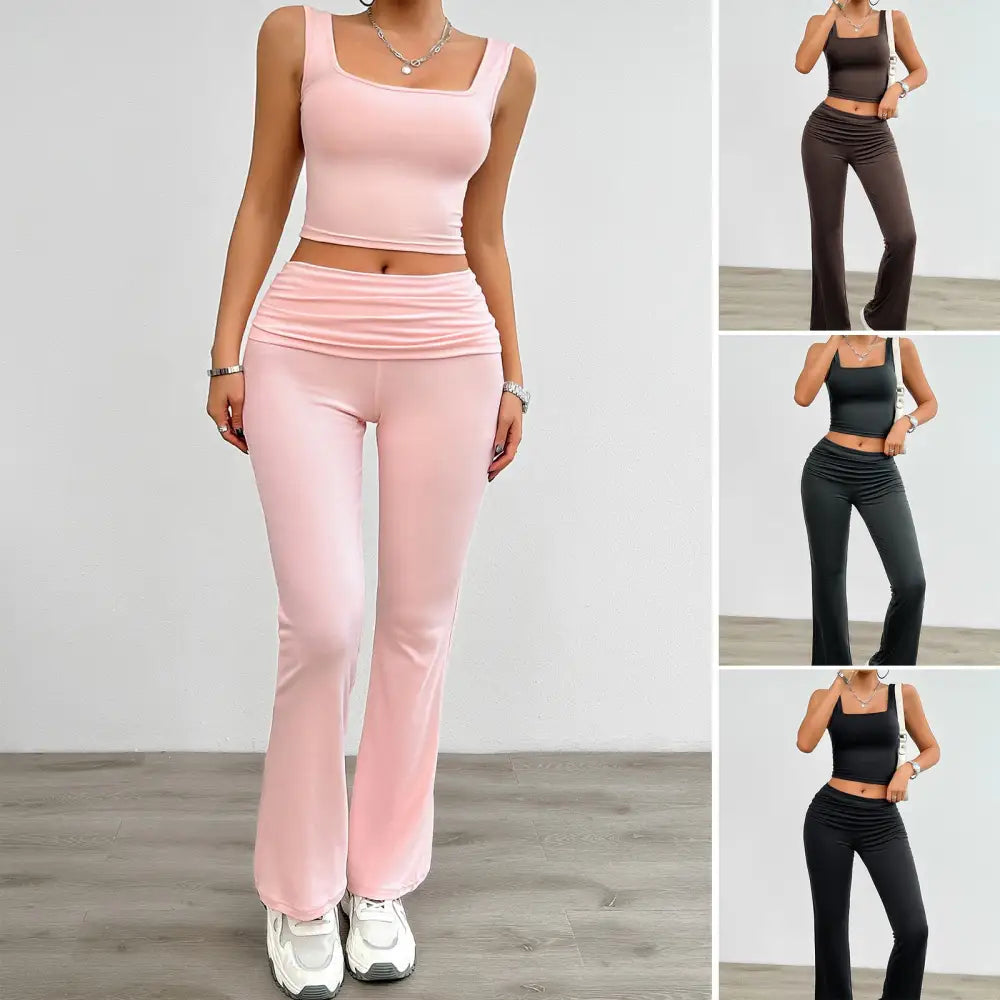 Women's Fashion Casual Solid Color Vest Body-hugging Suit Beyond Trends Hub