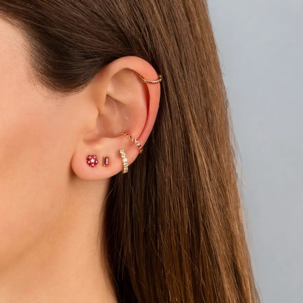 Women's Fashion Flower Earings Set - Beyond Trends Hub 
