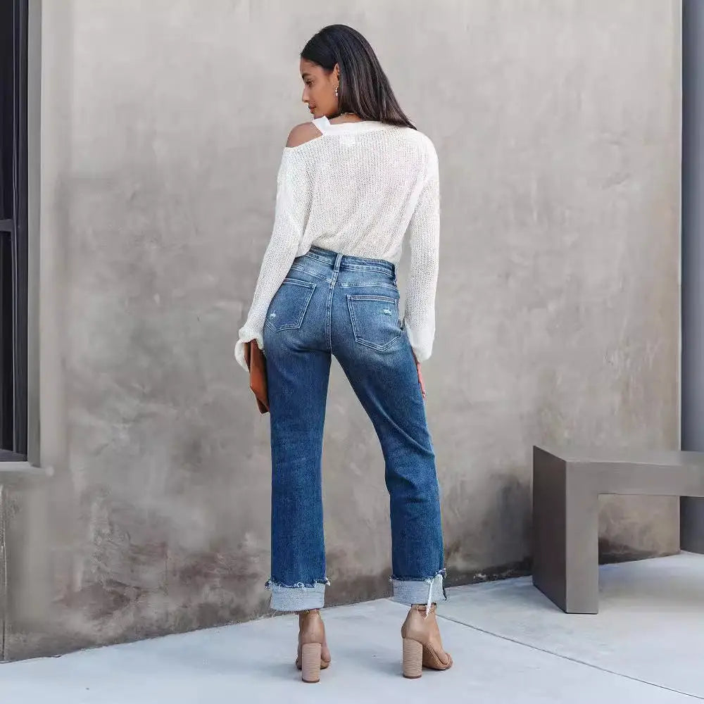 Women's Fashion Individual Casual Loose Jeans Beyond Trends Hub