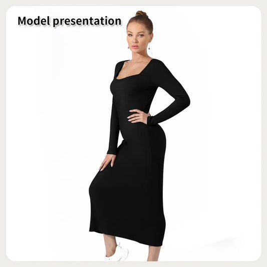 Women's Fashion Simple Solid Color Dress Beyond Trends Hub
