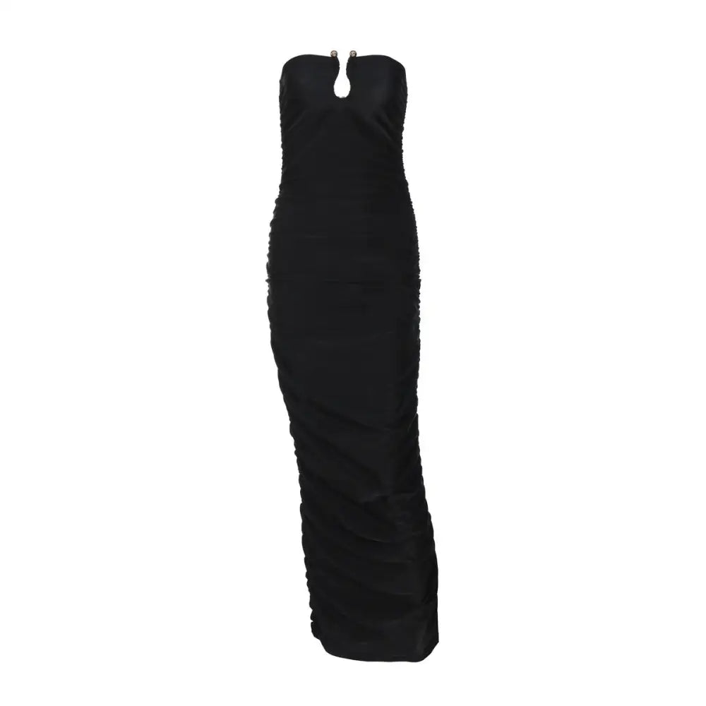 Women’s Fashion V-neck Back Slim Fit Dress