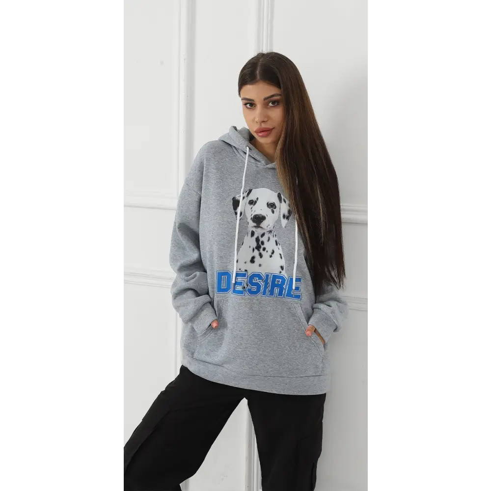 Women's Fashionable Casual Printed Long Sleeved Sweatshirt Beyond Trends Hub