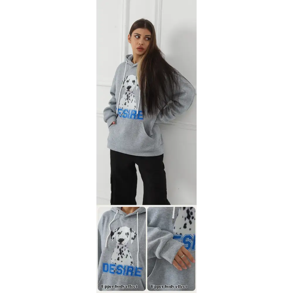 Women's Fashionable Casual Printed Long Sleeved Sweatshirt Beyond Trends Hub
