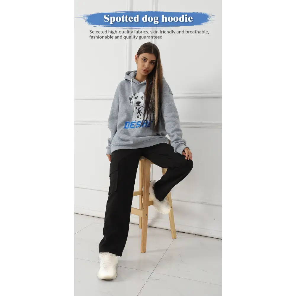 Women's Fashionable Casual Printed Long Sleeved Sweatshirt Beyond Trends Hub